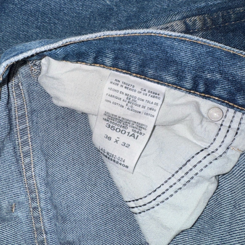 Wrangler Rugged Relaxed Fit Blue Jeans Work Jeans 36x32 - Picture 12 of 12